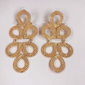 Lisi Lerch Gold Ginger Statement Earrings